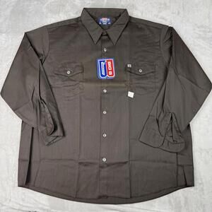 Vintage Big B Brotherhood Button Up Shirt Men Size 3XL Made In Canada Dead Stock